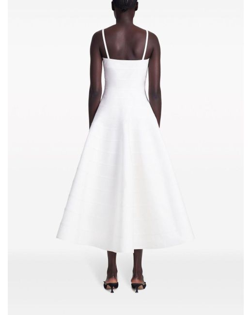 Altuzarra White Connie Kleid mit A-Linien-Form