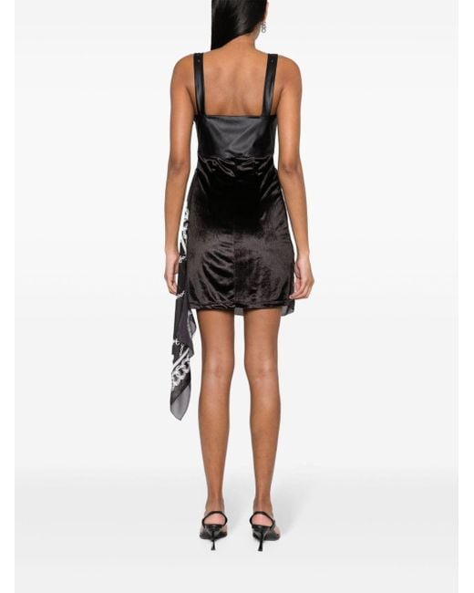 Versace Mini-jurk Met Sjaaldetail in het Black