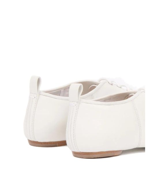 Maison Margiela White Tabi Jazz Lace Up Shoes