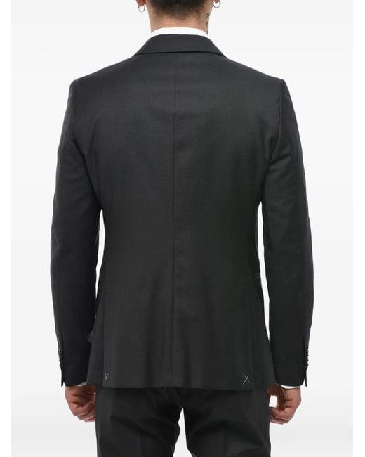 Corneliani Black Shawl-Lapel Three-Piece Suit for men