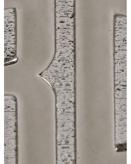 Anello A Sigillo Con Monogramma Rc di Roberto Cavalli in White da Uomo