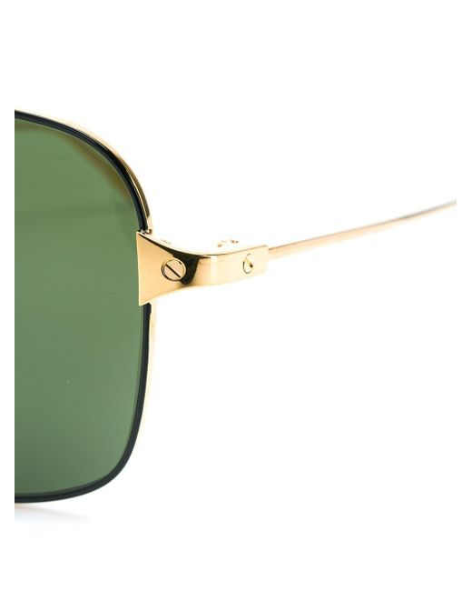 Cartier 'Santos De Cartier' Sonnenbrille in Green für Herren