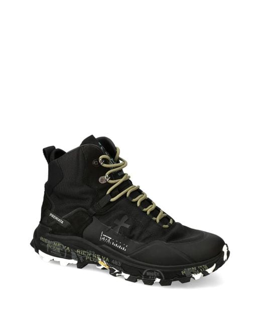 Premiata Black Saintcross Boots for men