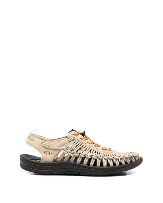 Keen White Uneek Braided Sneakers for men