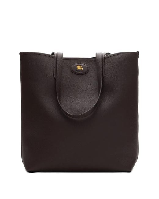 Burberry Brown Logo-Plaque Tote Bag for men