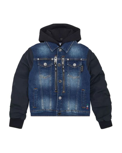 Philipp Plein Racing Club デニムジャケット Blue