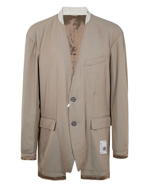 Maison Mihara Yasuhiro コーデュロイシングルジャケット Maison Mihara Yasuhiro シングルジャケット ブラウン | Lyst