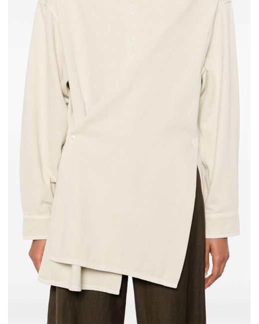 Lemaire White Twisted Shirt