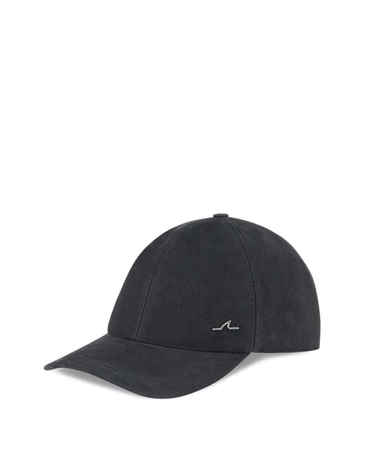 Paul & Shark Blue Suede Baseball Cap for men