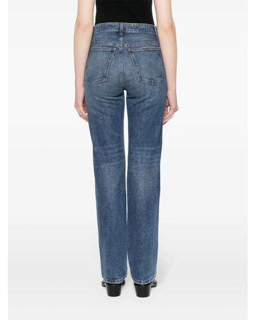 Khaite Blue The Danielle High-rise Slim Jeans