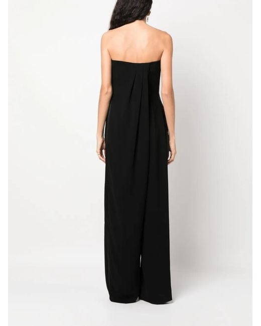 Max Mara Black Cady Bustier Jumpsuit