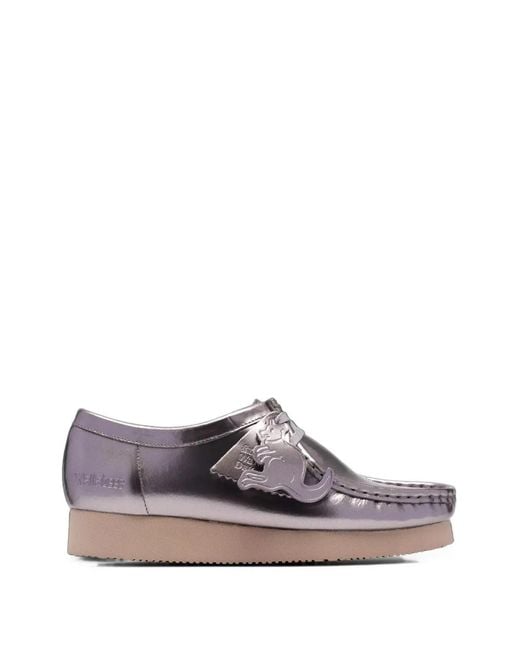Clarks Metallic Wallabee 2604 Patent-Leather Mocassins