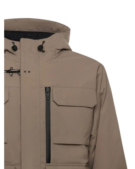 Fay Brown Patch-Pocket Hooded Jacket for men