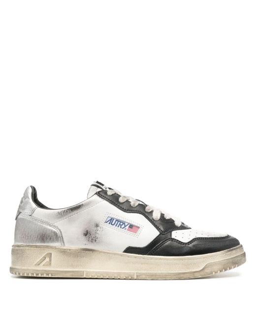 Autry White Medalist Low-top Sneakers for men