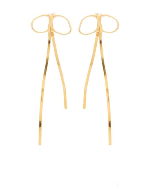 Beatriz Palacios Little Bows ピアス White