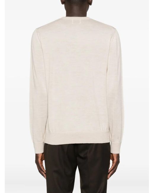 Ballantyne White Wool Jumper for men