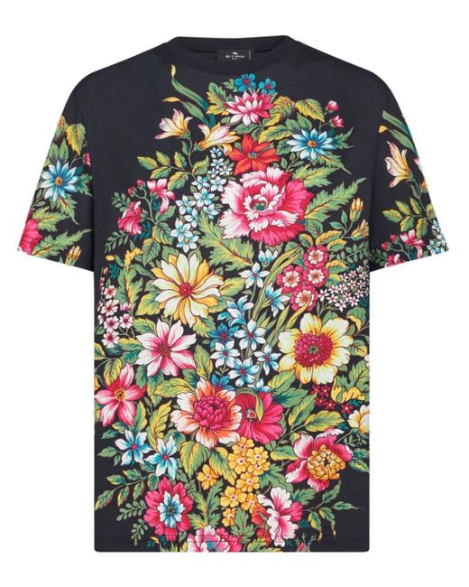 Camiseta con estampado floral Etro de color Multicolor