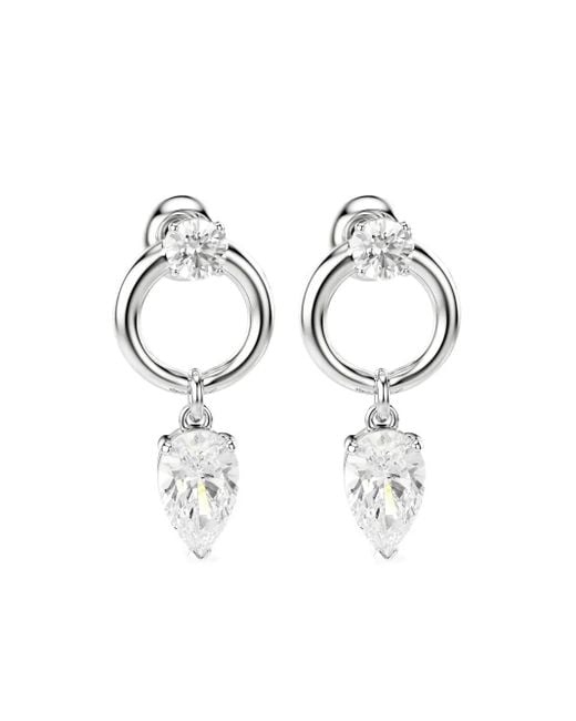 Swarovski White Pear-Shaped Zirconia Earrings