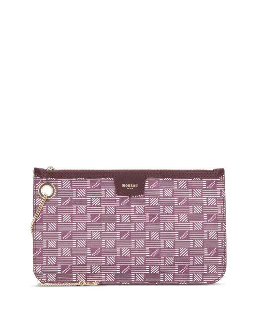 Moreau Purple Marina Clutch aus Canvas