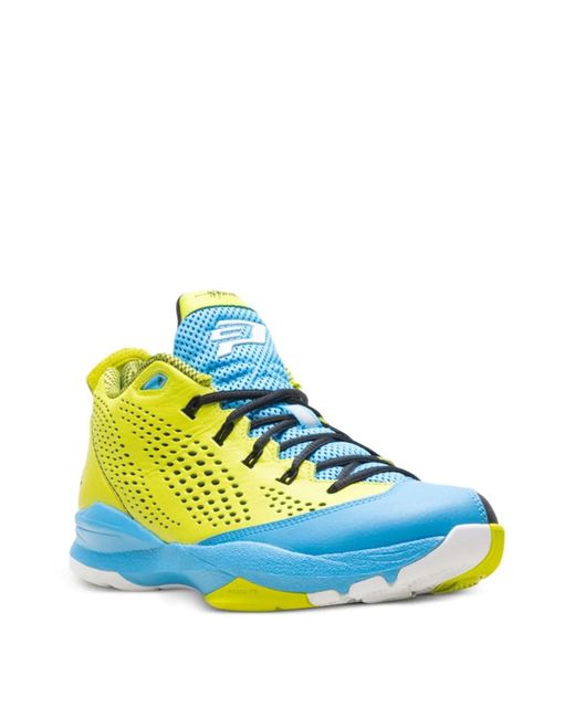 Nike Blue Cp3.Vii Perforated Sneakers for men