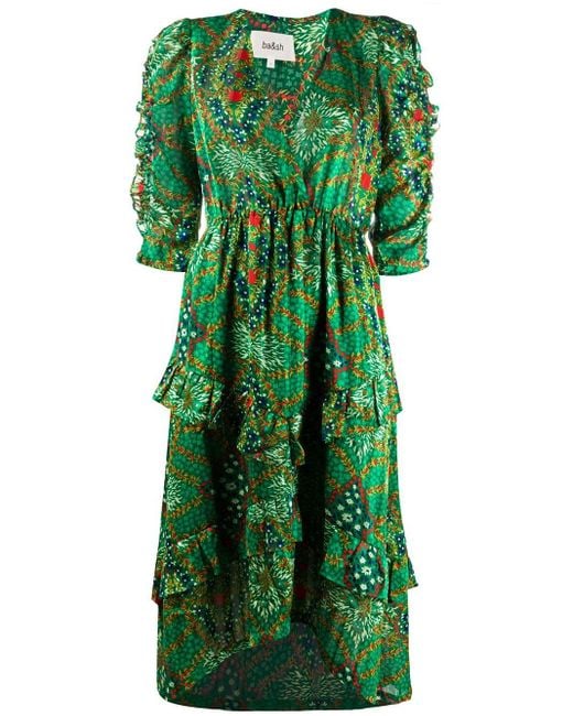 Vestido Happy con estampado abstracto Ba&sh de color Green