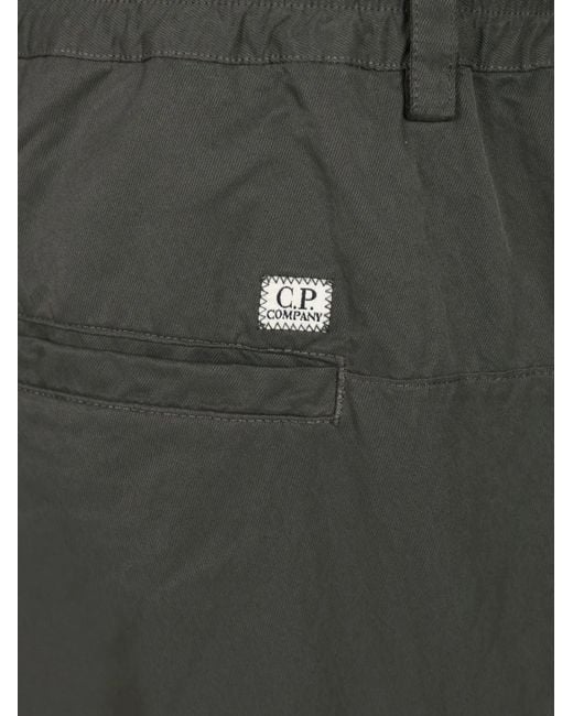 C P Company Gray T-Flatt Cargo Pants for men
