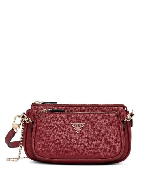 Guess Purple Noelle Chain Satchel Cross Body Bag