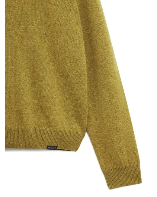 Carhartt Green Alten Crew-Neck Sweater for men