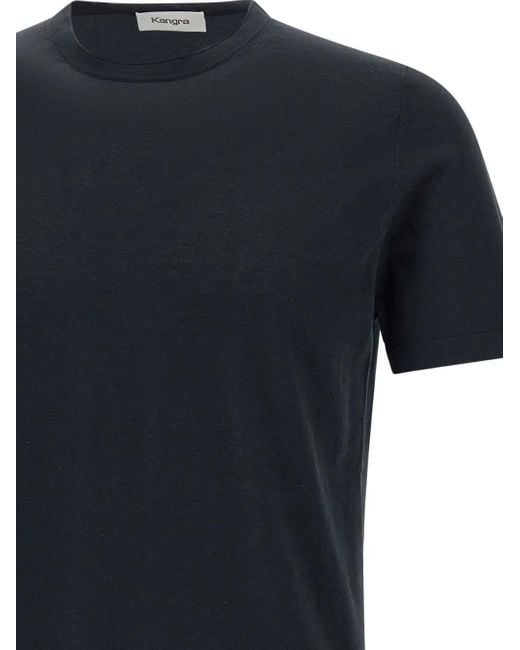 Kangra Black Crew-Neck Short-Sleeve T-Shirt for men