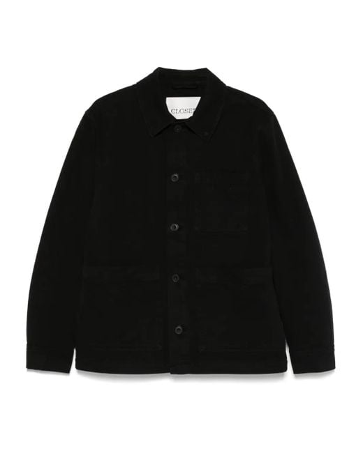 Closed Hemdjacke Aus Twill in Black für Herren