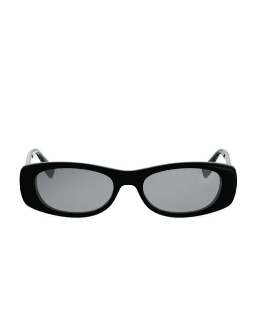 Fendi Black Ff Rectangle-Frame Sunglasses