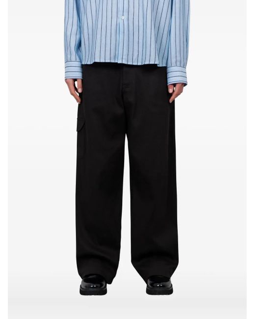 Vous Décidez Black Wide-Leg Trousers for men