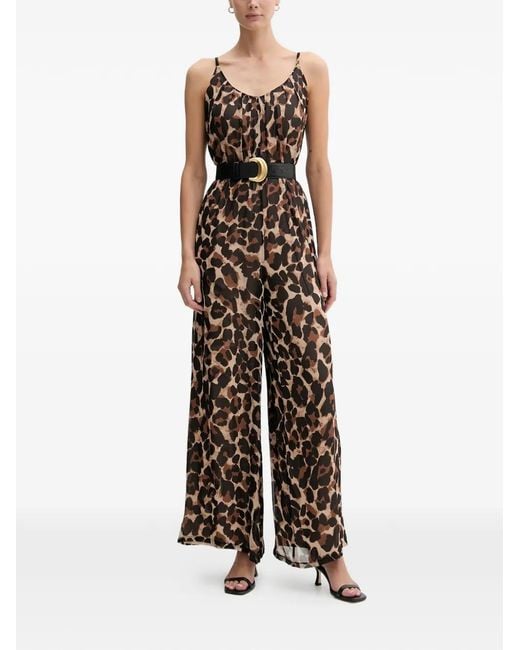 Combinaison À Imprimé Animalier Joseph Ribkoff en coloris Brown