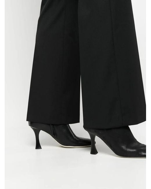 Blanca Vita Black Ausgestellte High-Waist-Hose