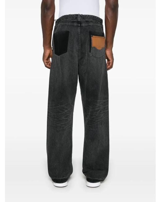 Maison Mihara Yasuhiro Black Easy Waist Jeans for men