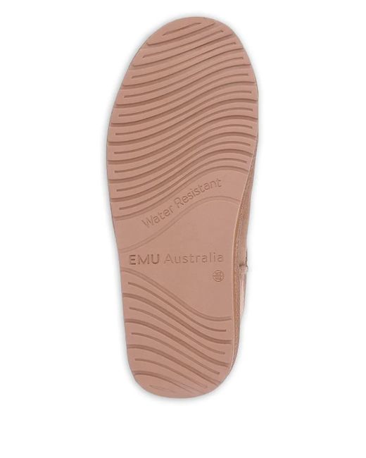 EMU Brown Sheepskin Slip-On Snow Boots