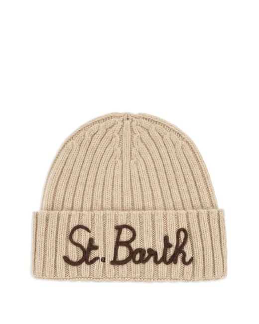 Mc2 Saint Barth Natural Wengen Ribbed Beanie Hat for men