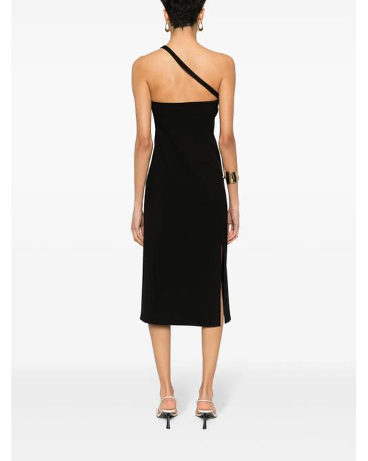 Gauchère Black Halterneck Midi Dress