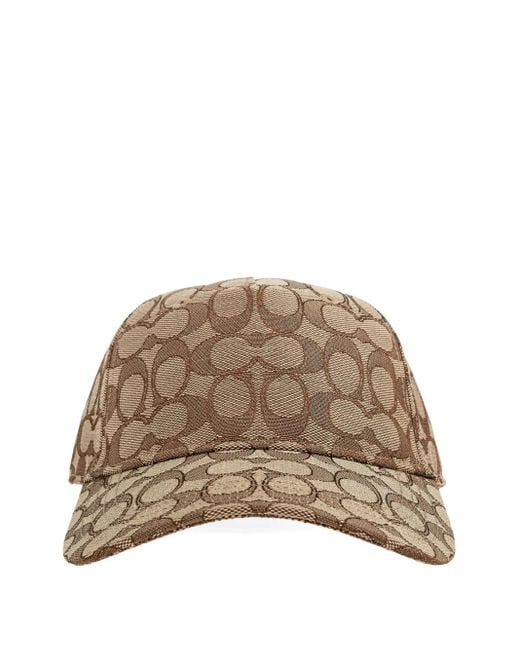 COACH Natural Baseballkappe mit Monogramm