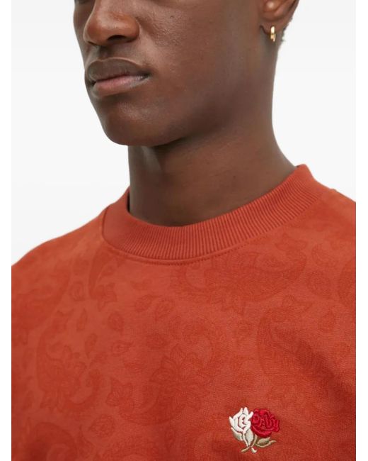 Les Deux Red Cotton Sweatshirt for men
