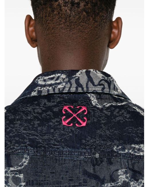 メンズ Off-White c/o Virgil Abloh カモフラージュ シャツ ブラック 