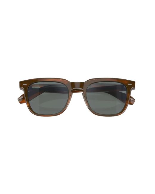 Oliver Peoples Gray Square-Frame Sunglasses