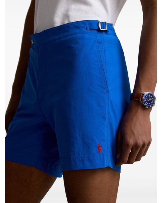 Costume da bagno Monaco con vita media di Polo Ralph Lauren in Blue da Uomo