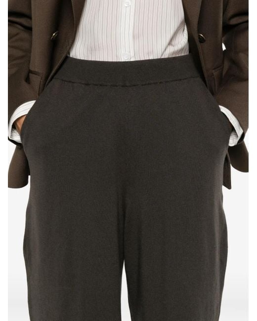 Frenckenberger Gray Elastic-Waistband Pocket Shorts