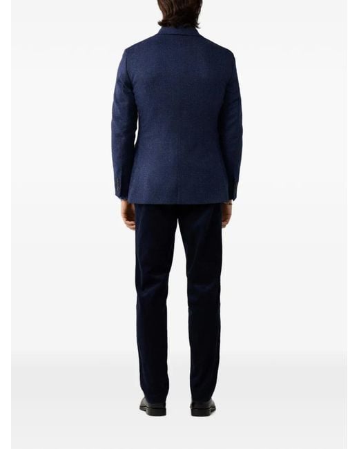 Hackett Blue Single-Breasted Blazer for men