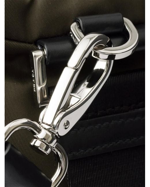 Prada Black Explore Re-Nylon And Leather Bag for men