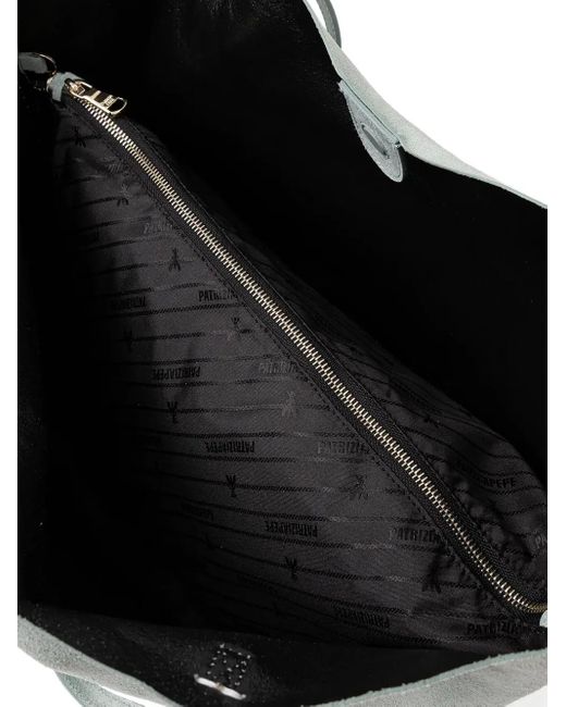 Patrizia Pepe Black Reversible Top-Handle Tote Bag
