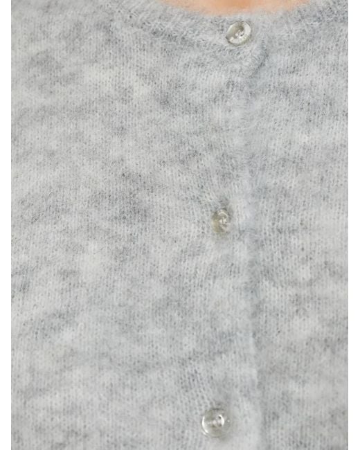 Gestuz Gray Button-Up Cardigan