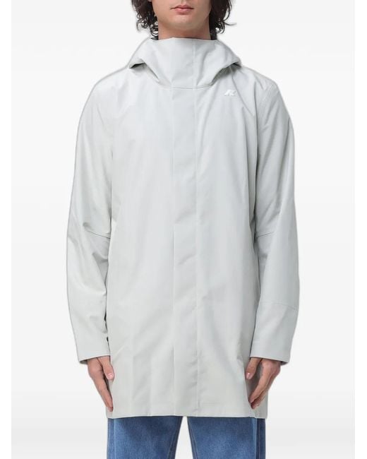 K-Way Gray Tommy Bonded Parka Jacket for men