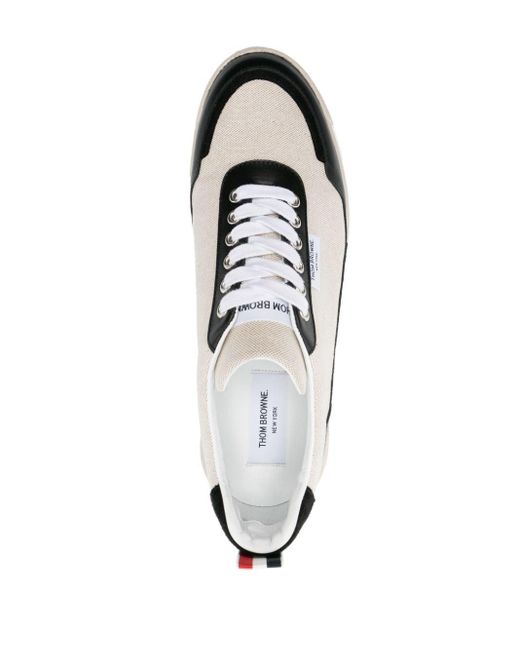 Sneakers Alumni con inserti a contrasto di Thom Browne in White da Uomo